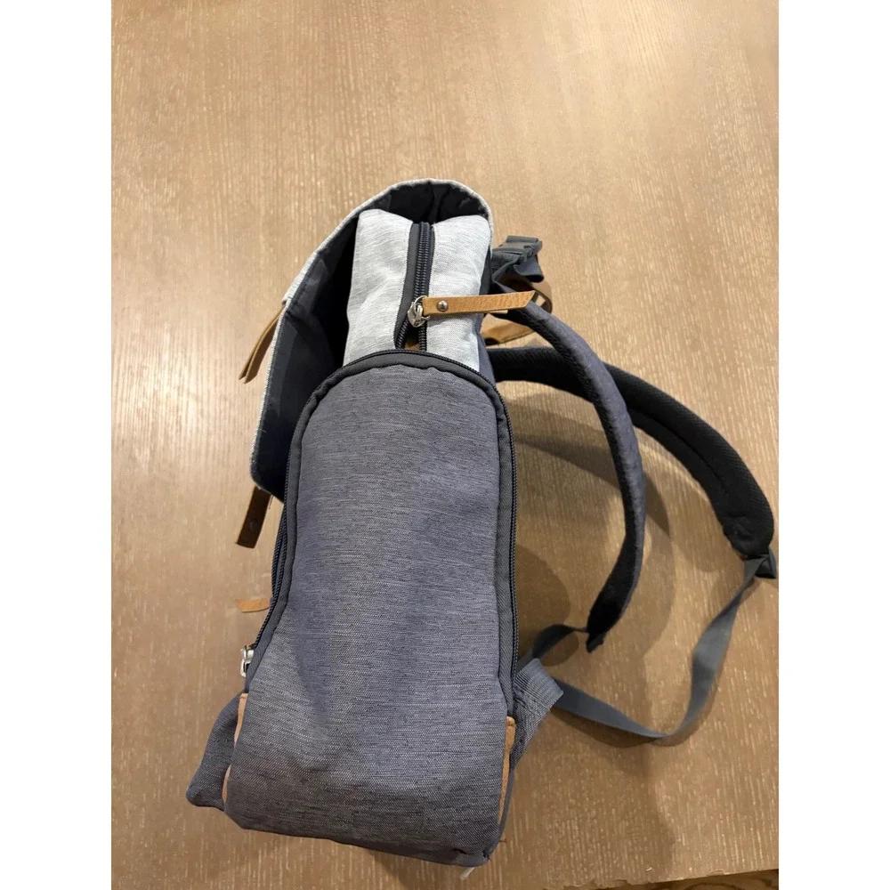 Eddie Bauer Cascade First Adventure Diaper Bag Backpack Grey Heathered EB21034